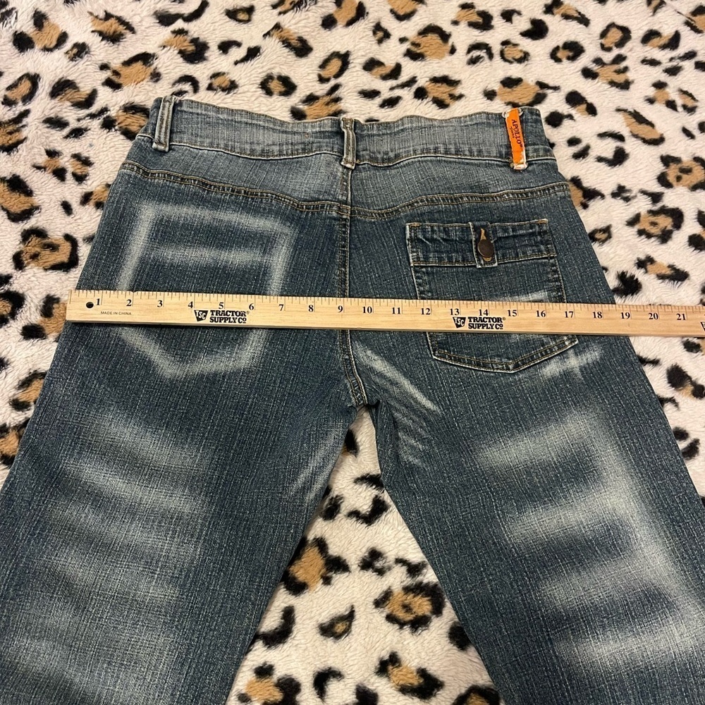 Apollo jeans vintage 90s Y2K faded pattern jeans - Picture 8 of 9
